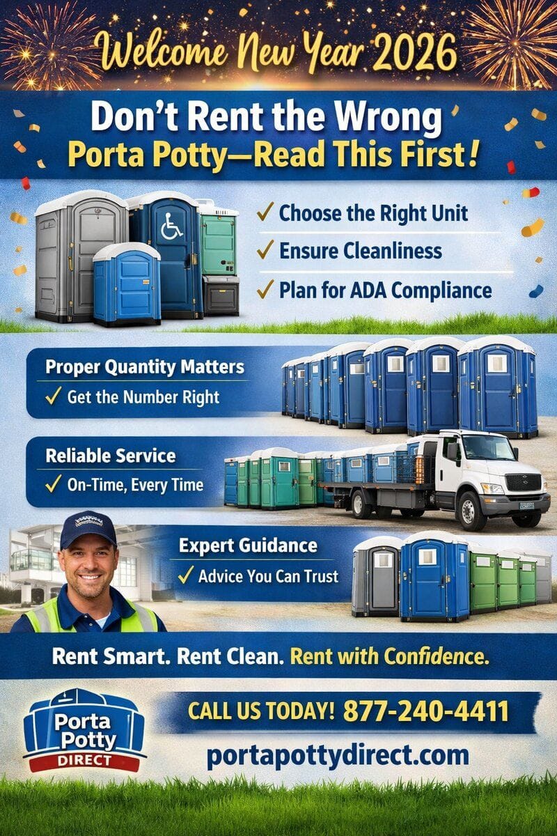 Welcome New Year 2026 - Don't Rent the Wrong Porta Potty