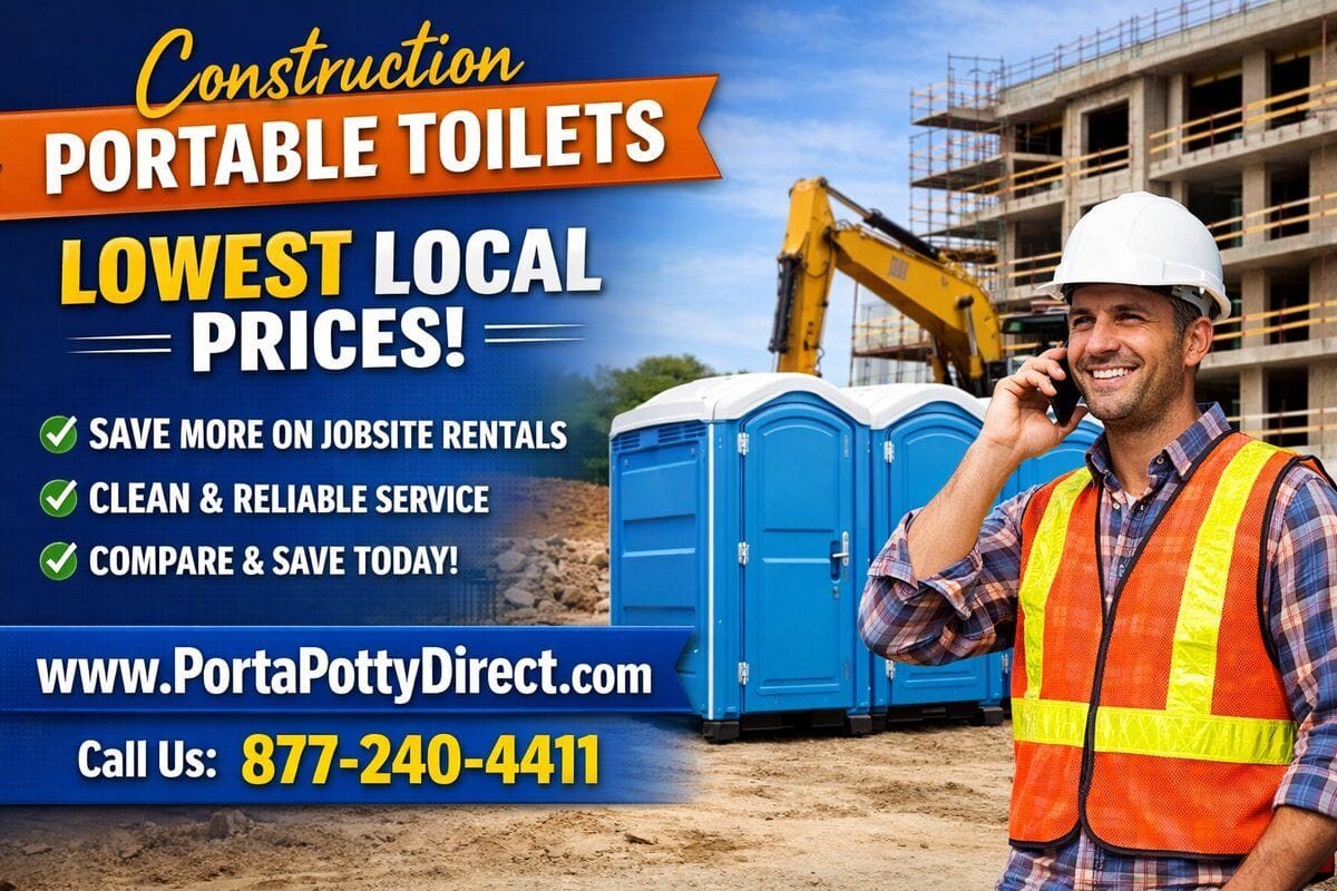 Construction Portable Toilets at the Lowest Price