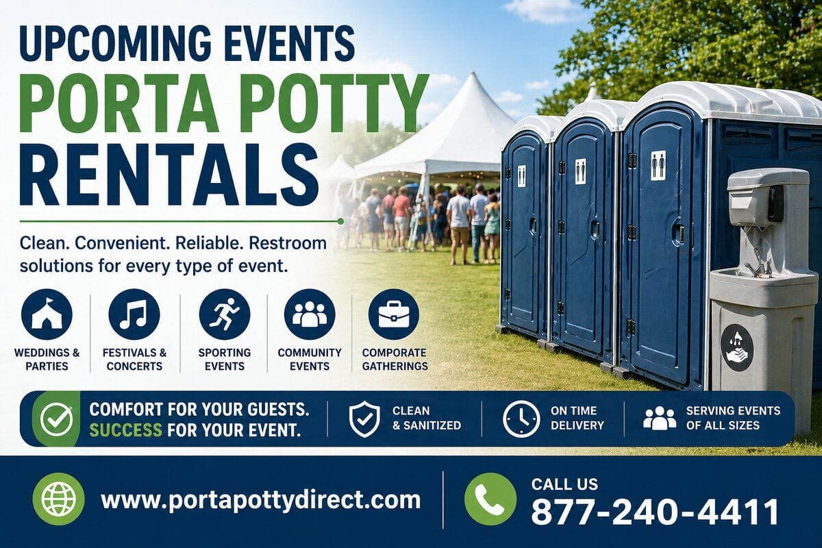 Upcoming Events Made Easier with the Right Porta Potty Rentals